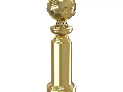 The Golden Globe Award trophy Low-poly 3D model