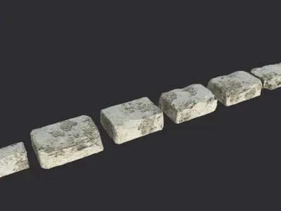 Sand Stones Pack Low-poly 3D model