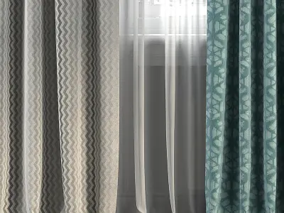Curtain Set 260 3D model
