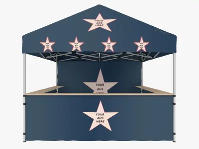 Event Tent 3 4x4 3D model