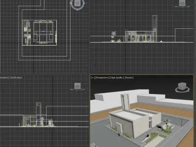 Mosque islamic design 3D model