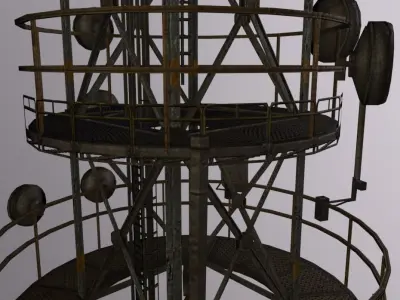 Antenna Low-poly 3D model