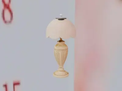 Marble-Arc Deco Glow Lamp 3D print model