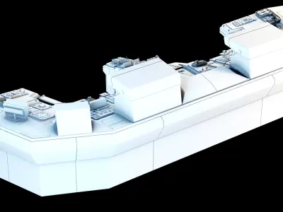 Spaceship bridge 3D model