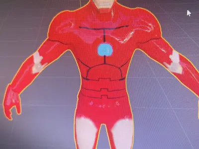 armored adventures ironman Low-poly 3D model