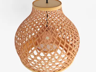 Misterhult Woven Pendant Lamp By Pbr Materials 3D model