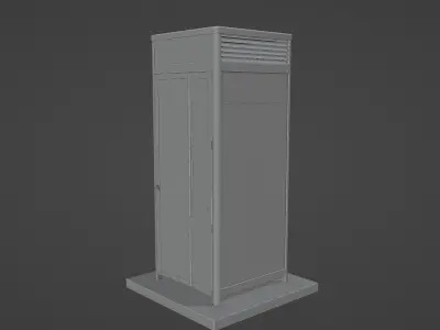 Payphone Booth 3D model