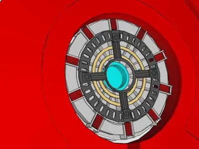 the iron man  3D model