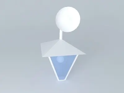 Fixture outdoor light with shade Free 3D model