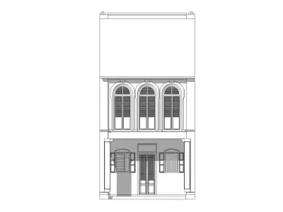 Malaysia Shophouse 1760 3D model