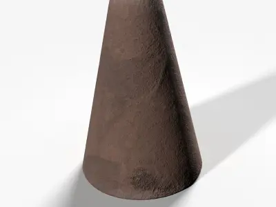 Piloncillo cone Low-poly 3D model