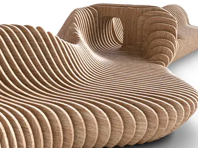 Parametric banch n5 3D model