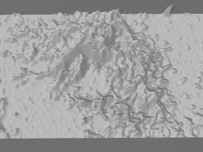 Low Res Tarantula nebula deep sky object 3d software analysis Free 3D print model