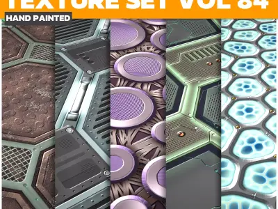 Scifi Vol 84 -  Game PBR Textures Texture
