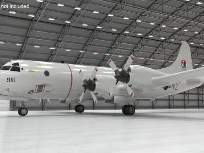  South Korea P3 Orion Anti Submarine Plane Simplified 