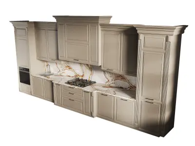 Modern kitchen 17 3D model