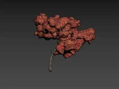 Low Poly Tree Autumn Stylish Low-poly 3D model