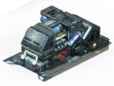 Machinery - Spacecraft - Functional Objects 015 3D model