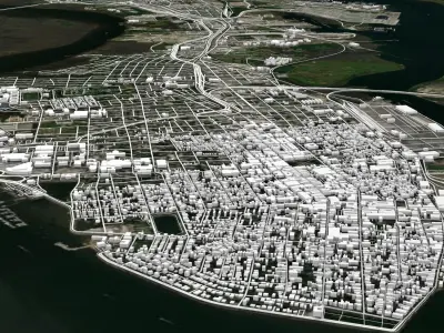 Cityscape Charleston South Carolina USA  3D model