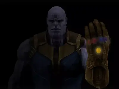 Thanos Low-poly 3D model