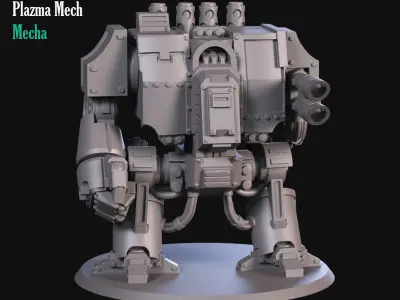 Heavy Plazma Mecha 3D print model
