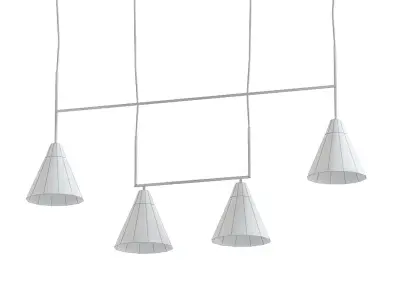 Claremont Flared Glass Linear 3D model