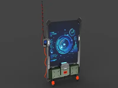 Sci-fi Terminal Cartoon  3D model