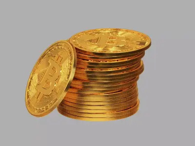 Bitcoin Stack 01 3D model