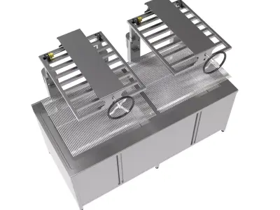 Cheese salt removal machine for kunafa 3D model