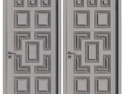 Entrance door set262 3D model