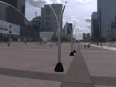 Street lamp Public Light Free 3D model