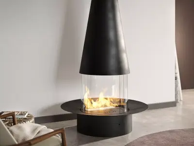 Filiofocus Central Gas Fireplace 3D model