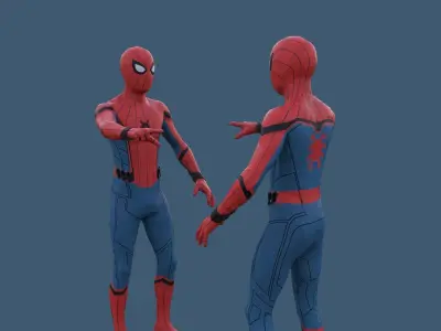 Spider-Man  Homecoming  Low-poly 3D model