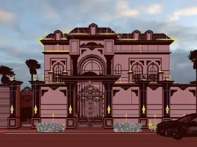 NEW CLASSIC VILLA 3D model