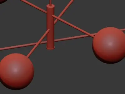 COURCELETTE LINEAR PENDANT 3D model