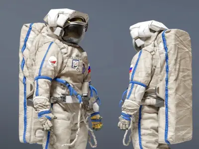 SPACESUIT Russian Orlan 3D model