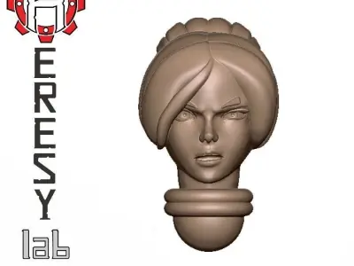 Heresylab - Female Sci-Fi heads for conversions SET 1 of 21 3D print model