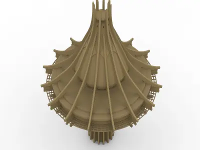 Al-Kharj Water Tower 3D Printable STL file 3D print model