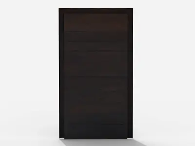 Wooden door 7 Low-poly 3D model