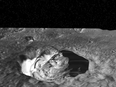 Kepler Lunar Crater 3D model