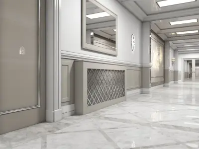 Grand Corridor Tileable Kit 2 3D model