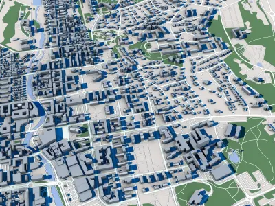 Falun City Sweden 3D model