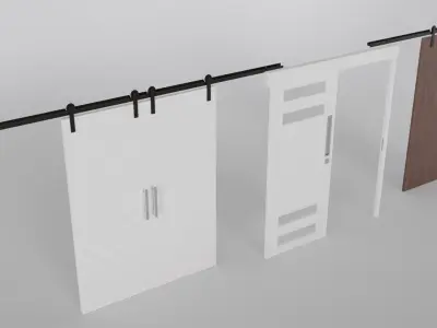 15 Modern Doors 3D model