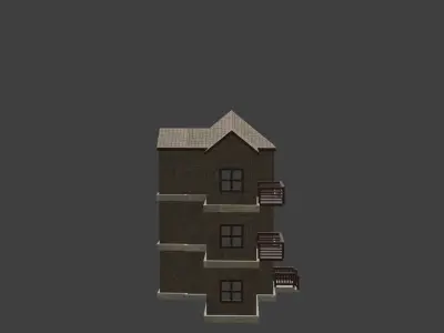 House Model 3 Low-poly 3D model