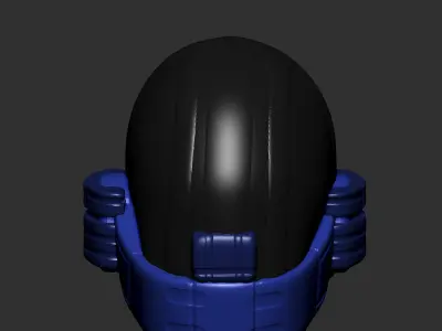 High quality scifi helmet high poly sculpt 3d printable 3D model buy