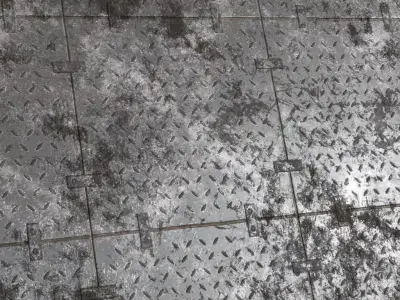 Rusty Full Metal Plate Industrial PBR Seamless Texture