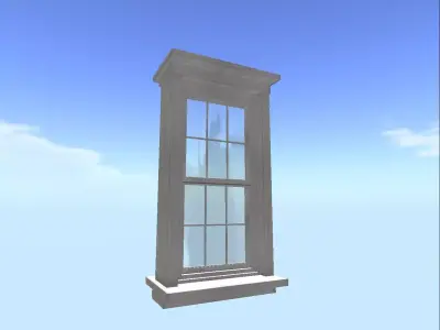 Double-Hung Windows single 3D model