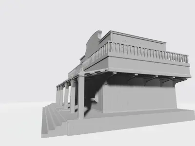 Wild west hotel 3D print model