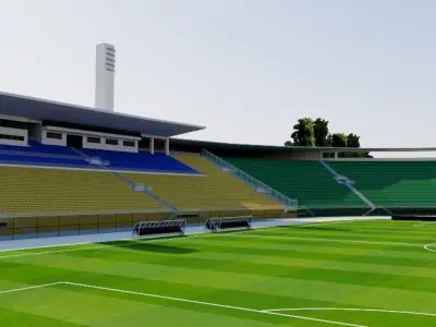 Pacaembu Stadium - Brazil 3D model