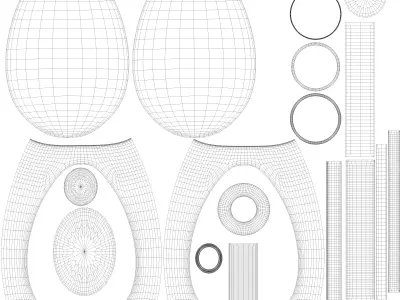 Laundry detergents for sensitive skin and babies Baby Low-poly 3D model